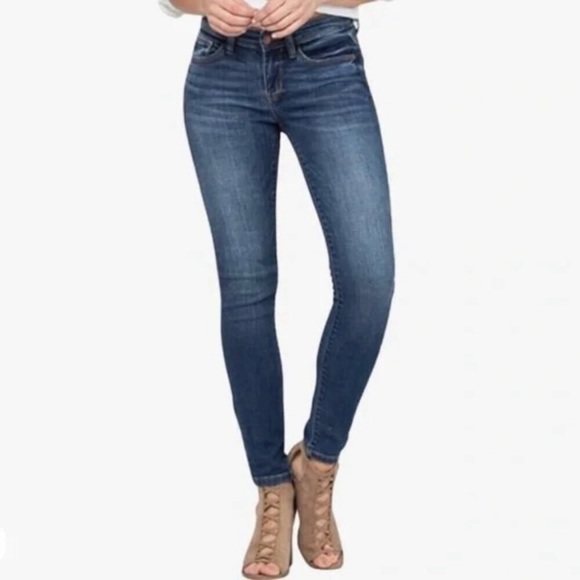 Judy Blue Denim - Judy Blue Jeans Women Skinny Fit Dark Wash High Rise Stretch Size 11/30